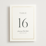 "Opulence" - Table Numbers in Pearl by Stacey Meacham - Front