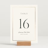 "Opulence" - Table Numbers in Pearl by Stacey Meacham - Displayed (stand not included)