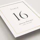 "Opulence" - Table Numbers in Pearl by Stacey Meacham - Detail