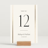 "Magazine" - Table Numbers in Lace by Kaydi Bishop - Displayed (stand not included)
