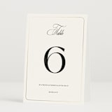 "Loren" - Table Numbers in Cotton by Christie Garcia - Folded