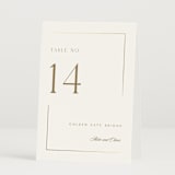 "The Gallery" - Table Numbers in Quartz by Kristie Kern - Folded