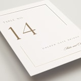 "The Gallery" - Table Numbers in Quartz by Kristie Kern - Detail