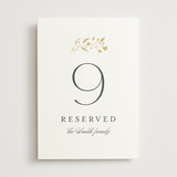 "Embrace" - Table Numbers in Cloudy by Jennifer Postorino - Front