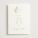 "Marmont" - Table Numbers in Lilac by Kristie Kern - Front
