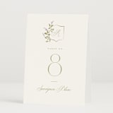 "Marmont" - Table Numbers in Lilac by Kristie Kern - Folded