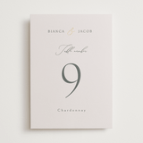 "Eloquent" - Table Numbers in Ivory by Angela Thompson - Front