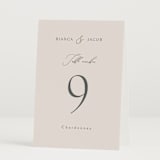 "Eloquent" - Table Numbers in Ivory by Angela Thompson - Folded