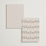 "Manuet" - Table Numbers in Vanilla by Petra Kern - Back of Card Options