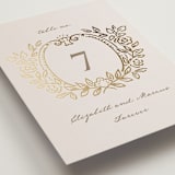 "Manuet" - Table Numbers in Vanilla by Petra Kern - Detail