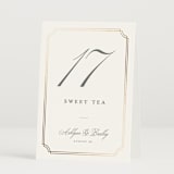 "Formally" - Table Numbers in Mist by Sarah Brown - Folded