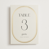 "oval" - Table Numbers in Sandstone by Lori Wemple - Front
