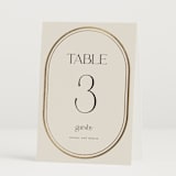 "oval" - Table Numbers in Sandstone by Lori Wemple - Folded