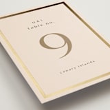 "Framed Photo" - Table Numbers in Latte by Stacy Maalouf - Detail