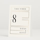 "Documentary" - Table Numbers in Lily by Heather Schertzer - Folded