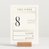 "Documentary" - Table Numbers in Lily by Heather Schertzer - Displayed (stand not included)