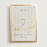 "Mountain Love" - Table Numbers in Dew by Petra Kern - Front