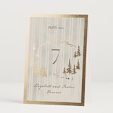 "Mountain Love" - Table Numbers in Dew by Petra Kern - Folded