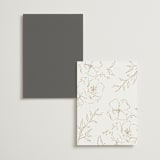 "Here With You" - Table Numbers in Classic Bride by Design Lotus - Back of Card Options