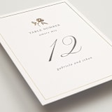 "Here With You" - Table Numbers in Classic Bride by Design Lotus - Detail