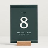 "Style and grace" - Table Numbers in Forest by Stacey Meacham - Displayed (stand not included)
