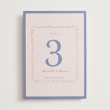 "Together in Bloom" - Table Numbers in Wisteria by Monika Konieczna - Front