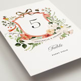 "Fleur" - Table Numbers in Verona Sunset by Sarah Knight - Detail