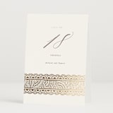 "Gilded Henna" - Table Numbers in Lily by Mansi Verma - Folded
