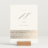 "Gilded Henna" - Table Numbers in Lily by Mansi Verma - Displayed (stand not included)