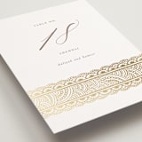 "Gilded Henna" - Table Numbers in Lily by Mansi Verma - Detail