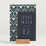 "Deco pattern" - Table Numbers in Cote d'azur by Ana de Sousa - Displayed (stand not included)