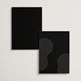"ionic" - Table Numbers in Onyx by Lori Wemple - Back of Card Options