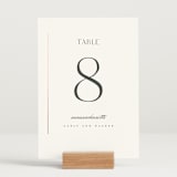 "Understated Elegance" - Table Numbers in Cotton by Stacey Meacham - Displayed (stand not included)
