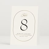 "Postcard" - Table Numbers in Snow by Kaydi Bishop - Folded