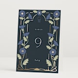 "Nouveau" - Table Numbers in Lilac by Hudson meet Rose - Folded
