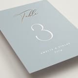 "Delicacy" - Table Numbers in Dusty Blue by Angela Thompson - Detail