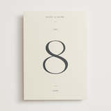 "Walnut" - Table Numbers in Linen by Blustery August - Front
