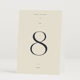 "Walnut" - Table Numbers in Linen by Blustery August - Folded