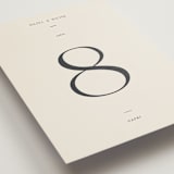 "Walnut" - Table Numbers in Linen by Blustery August - Detail