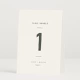 "Minimal Monogram" - Table Numbers in Granite by Jackie Mangiolino - Folded
