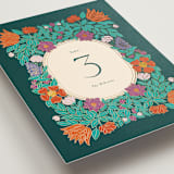 "Tropical garden" - Table Numbers in Jungle by Simona Camp - Detail