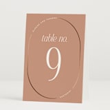 "Unity" - Table Numbers in Clay by Morgan Kendall - Folded