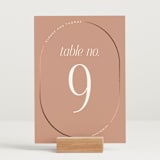 "Unity" - Table Numbers in Clay by Morgan Kendall - Displayed (stand not included)