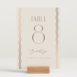 "Newberry" - Table Numbers in Bisque by Kristie Kern - Displayed (stand not included)