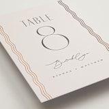 "Newberry" - Table Numbers in Bisque by Kristie Kern - Detail