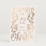 "Bella Bellissima" - Table Numbers in Blush by Ani Somi - Folded