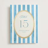 "Knightsbridge" - Table Numbers in Sky by Jackie Crawford - Front