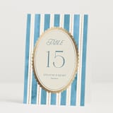 "Knightsbridge" - Table Numbers in Sky by Jackie Crawford - Folded
