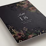 "Vintage Rose Garden" - Table Numbers in Midnight by Grace Kreinbrink - Detail