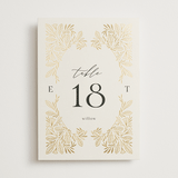 "Baroque" - Table Numbers in Cream by Jen Owens - Front